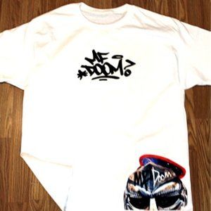 MF Danger Doom 2 Sided White T-Shirt S - XL